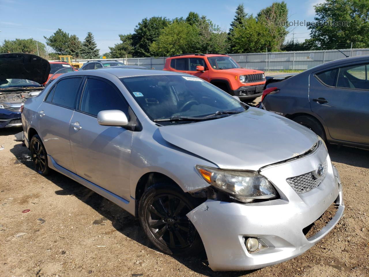 2010 Toyota Corolla Base Silver vin: 1NXBU4EE0AZ309014