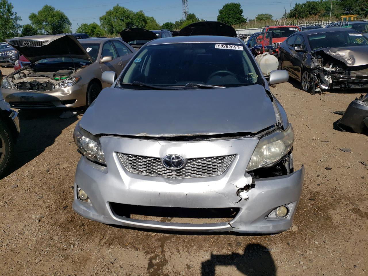 2010 Toyota Corolla Base Silver vin: 1NXBU4EE0AZ309014