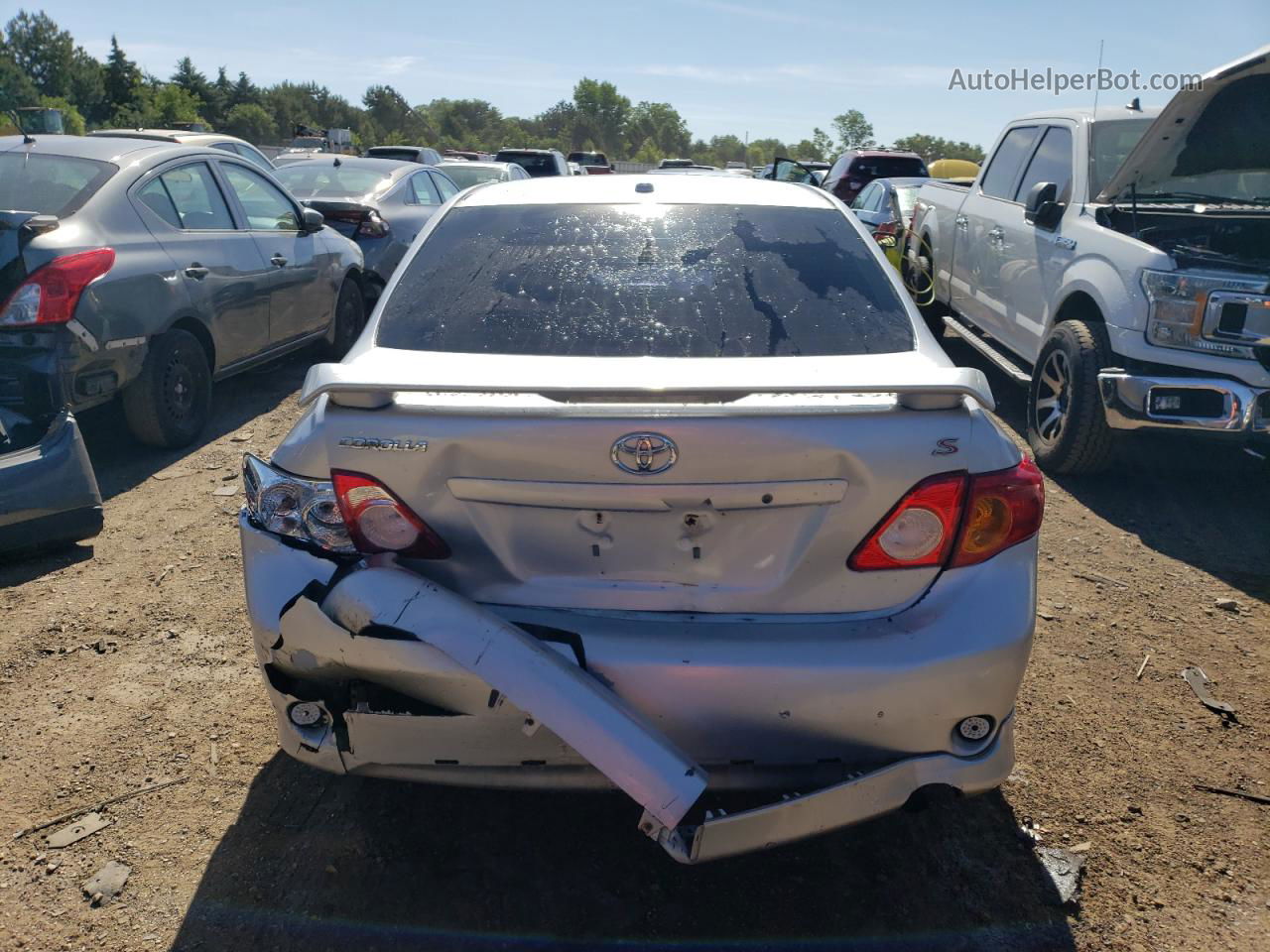 2010 Toyota Corolla Base Silver vin: 1NXBU4EE0AZ309014