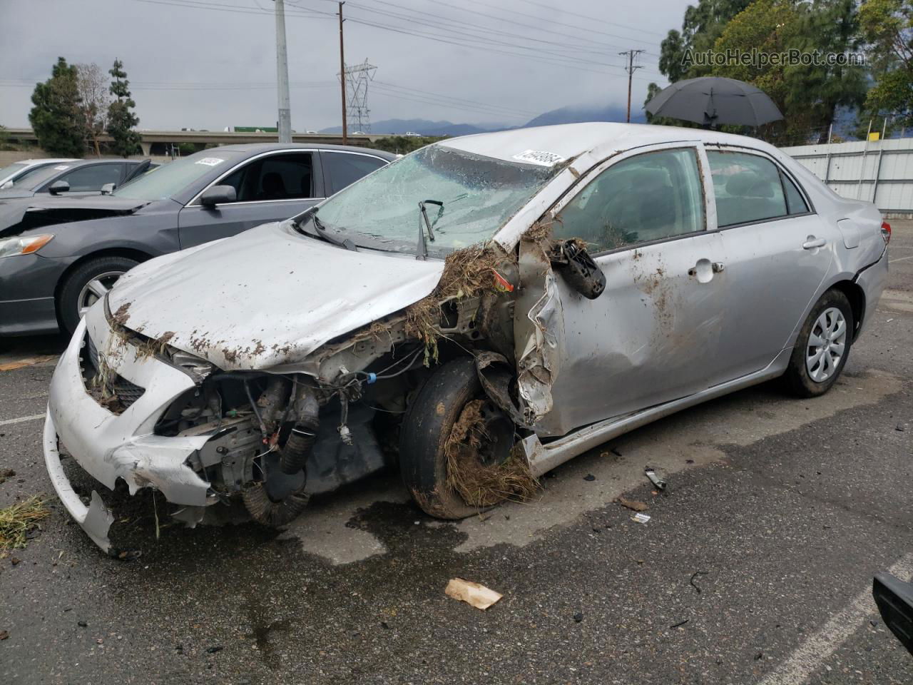 2010 Toyota Corolla Base Silver vin: 1NXBU4EE0AZ328954