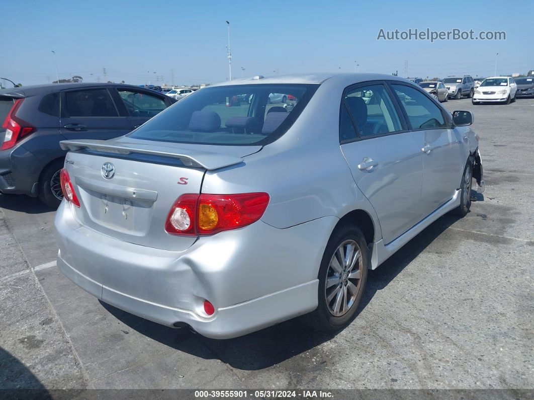 2010 Toyota Corolla S Silver vin: 1NXBU4EE0AZ368564