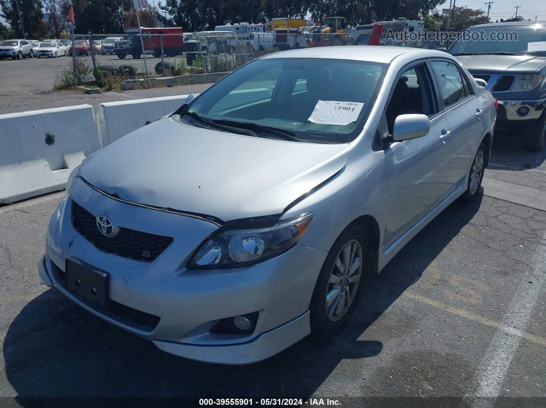 2010 Toyota Corolla S Серебряный vin: 1NXBU4EE0AZ368564