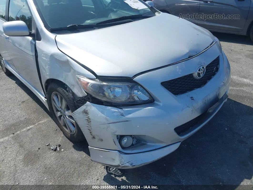 2010 Toyota Corolla S Silver vin: 1NXBU4EE0AZ368564