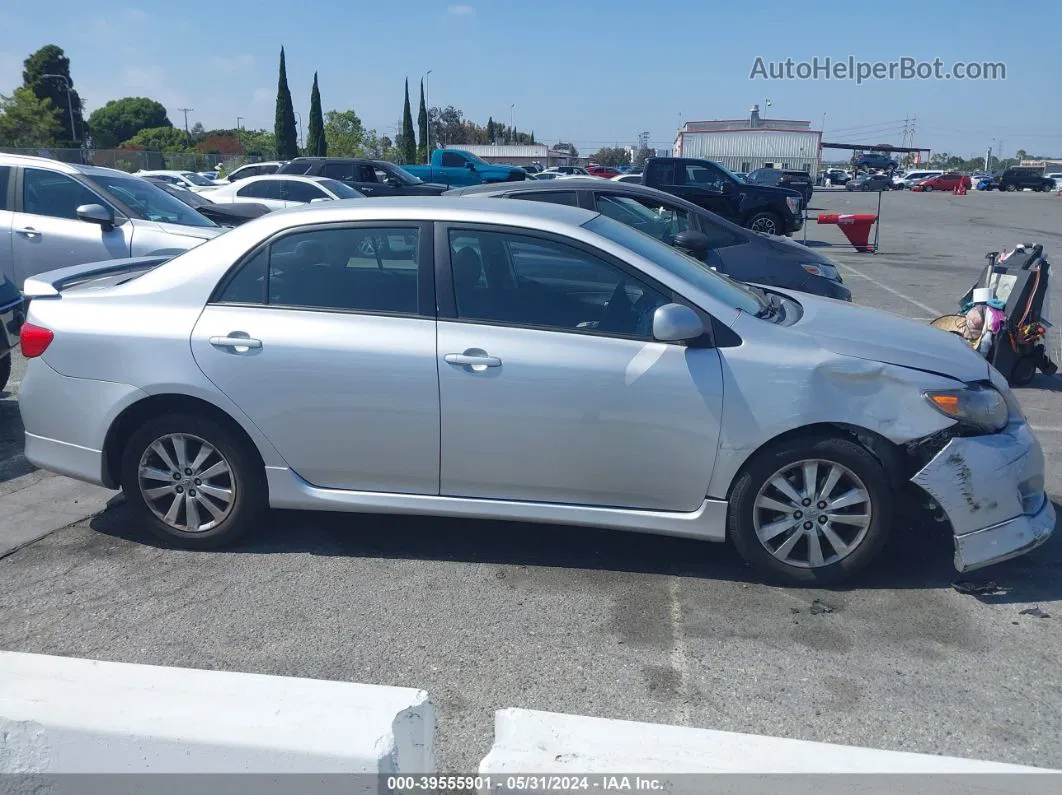 2010 Toyota Corolla S Silver vin: 1NXBU4EE0AZ368564