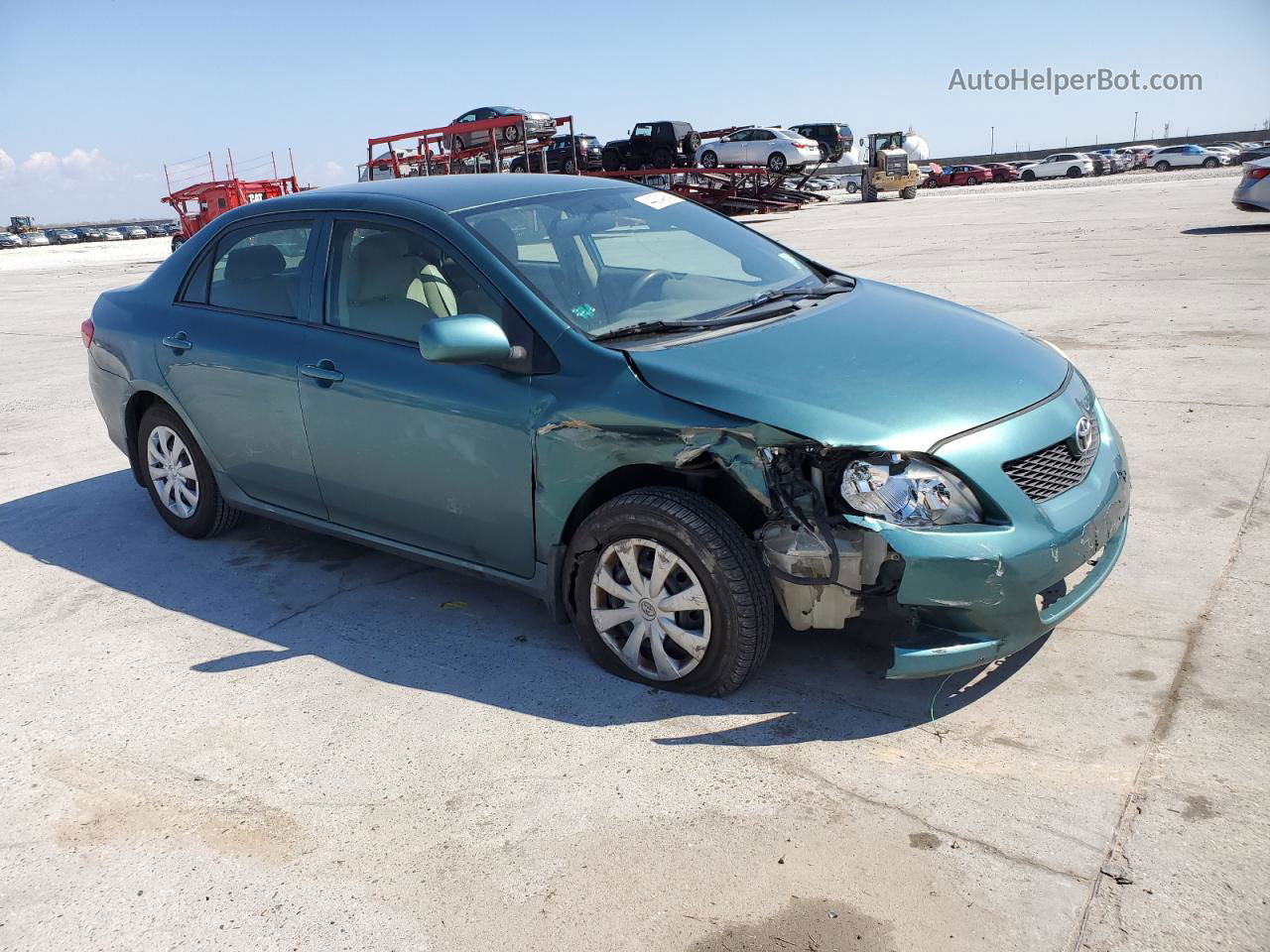 2010 Toyota Corolla Base Green vin: 1NXBU4EE1AZ175243