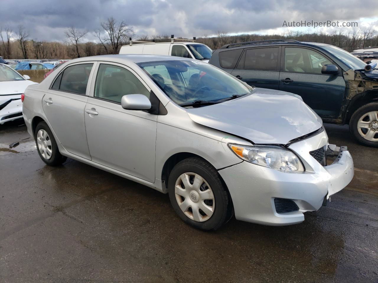 2010 Toyota Corolla Base Silver vin: 1NXBU4EE1AZ194004