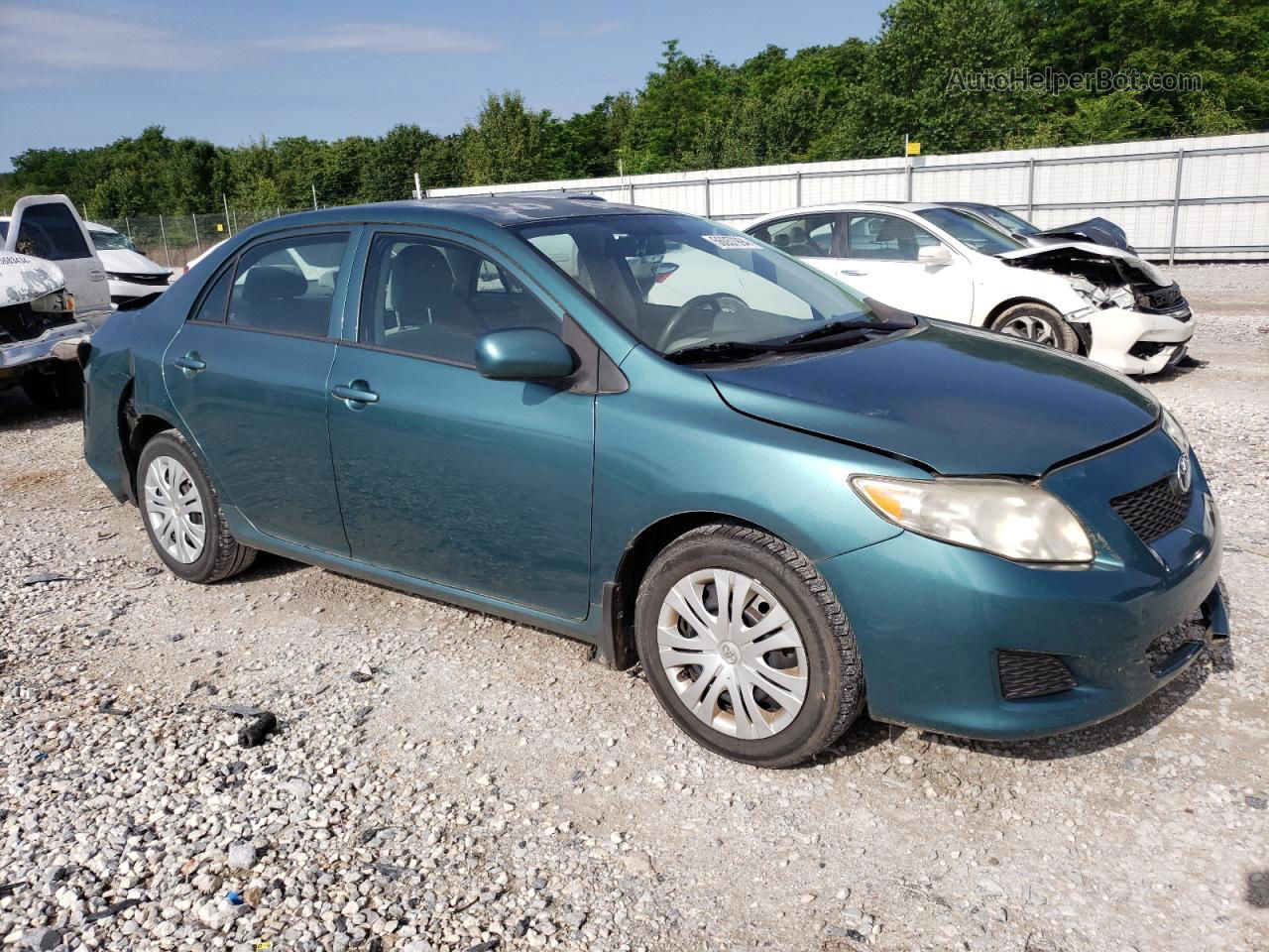 2010 Toyota Corolla Base Зеленый vin: 1NXBU4EE1AZ285807