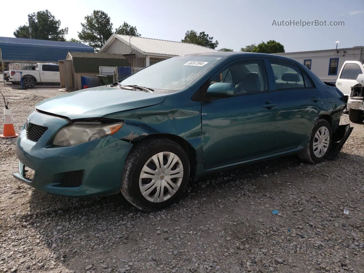 2010 Toyota Corolla Base Green vin: 1NXBU4EE1AZ285807