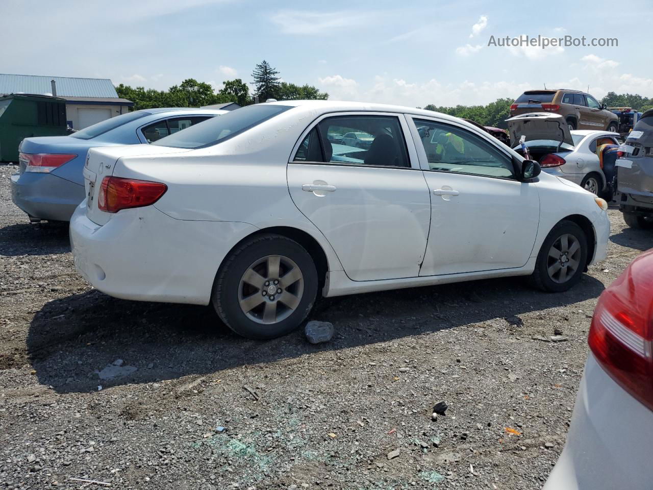 2010 Toyota Corolla Base White vin: 1NXBU4EE1AZ300855