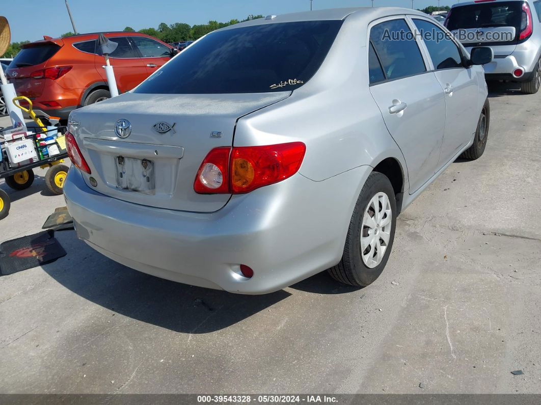 2010 Toyota Corolla Le Silver vin: 1NXBU4EE1AZ316764