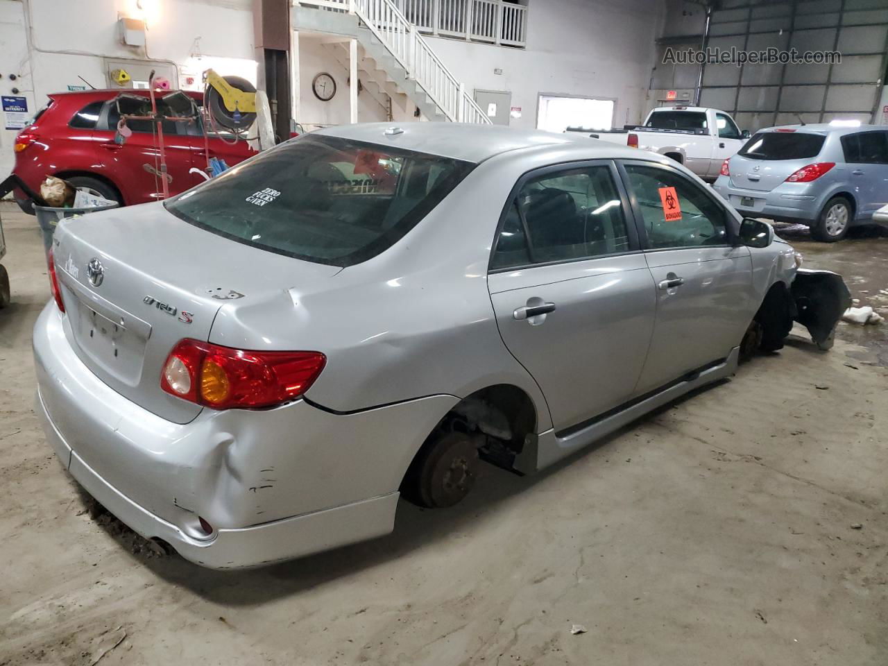 2010 Toyota Corolla Base Silver vin: 1NXBU4EE2AZ188129