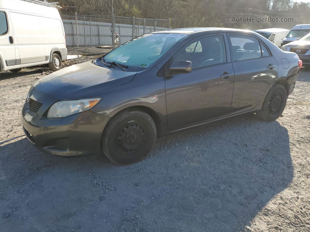 2010 Toyota Corolla Base Серый vin: 1NXBU4EE2AZ189832