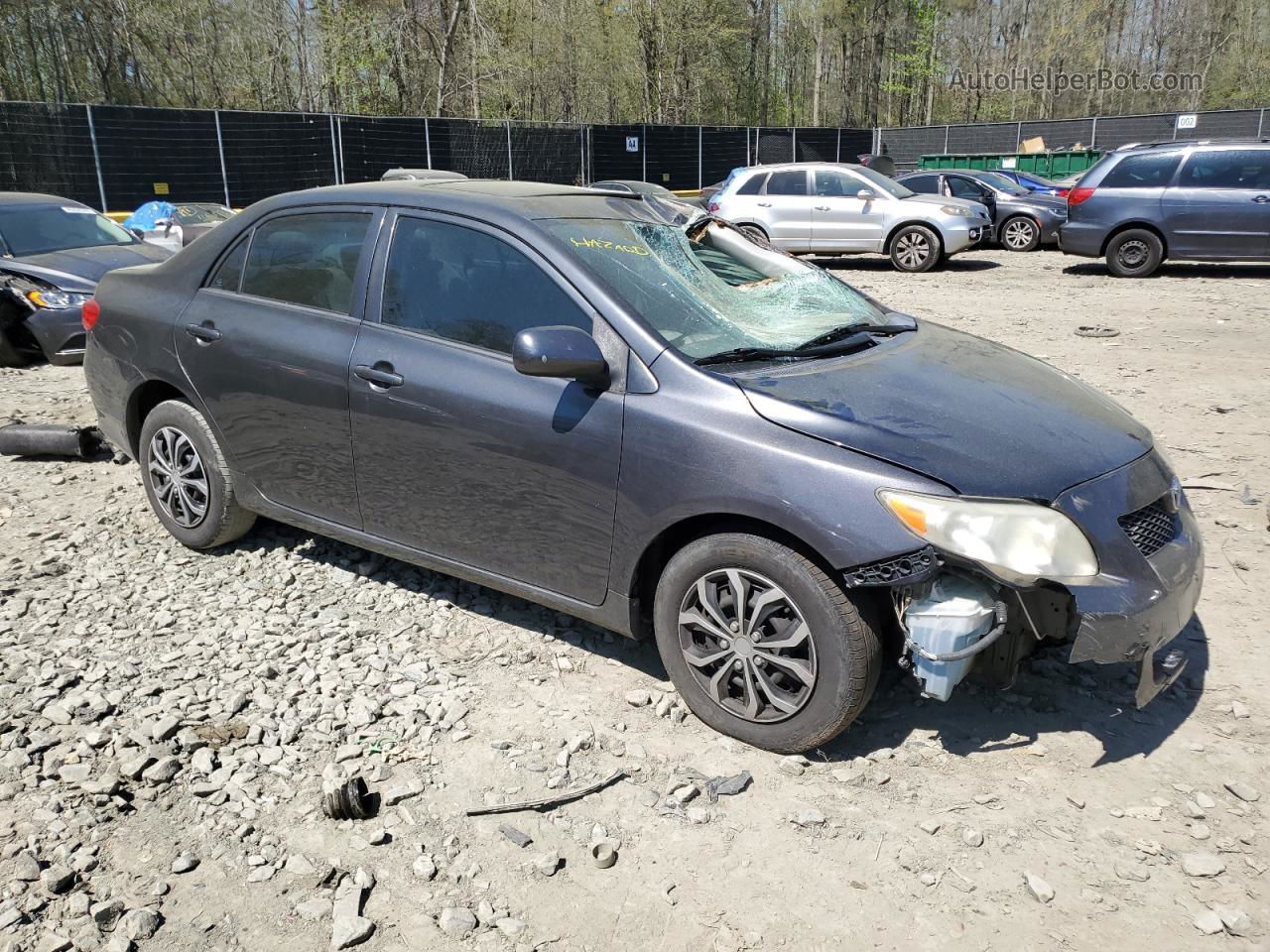 2010 Toyota Corolla Base Серый vin: 1NXBU4EE2AZ206225