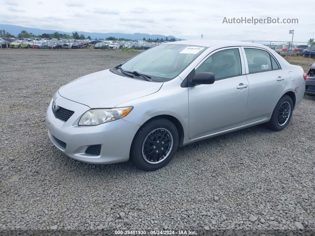 2010 Toyota Corolla   Silver vin: 1NXBU4EE2AZ251083