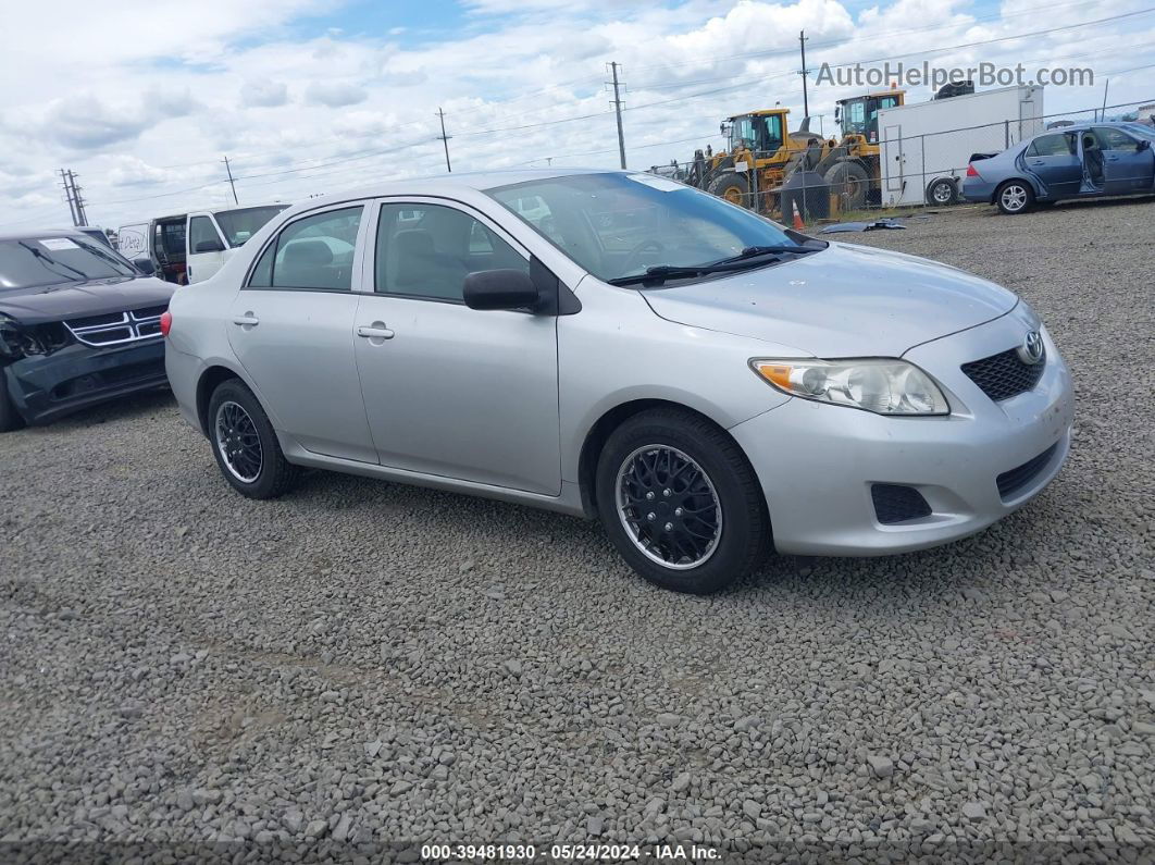 2010 Toyota Corolla   Silver vin: 1NXBU4EE2AZ251083