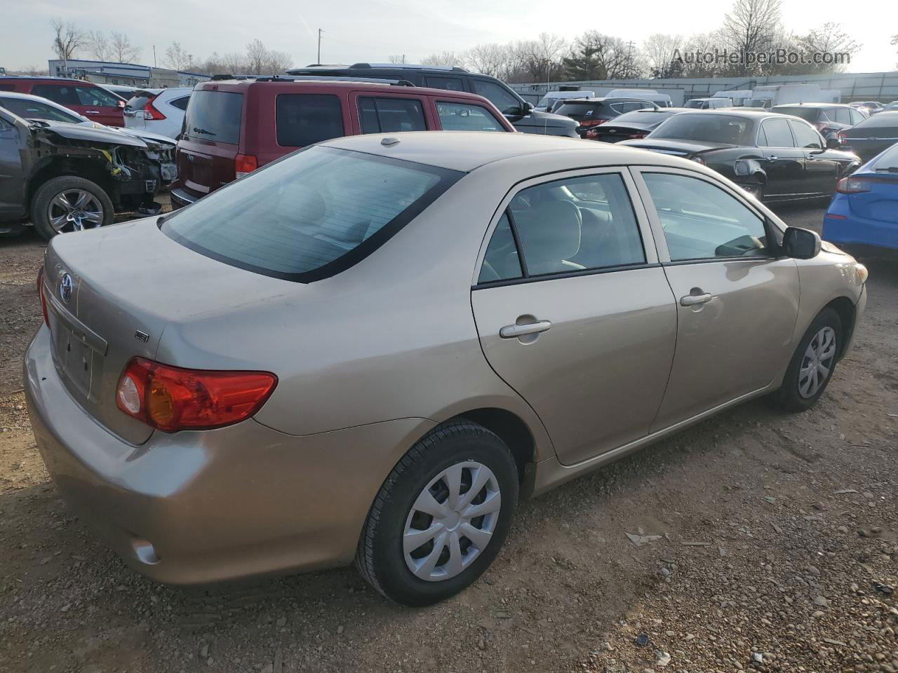 2010 Toyota Corolla Base Tan vin: 1NXBU4EE2AZ275142