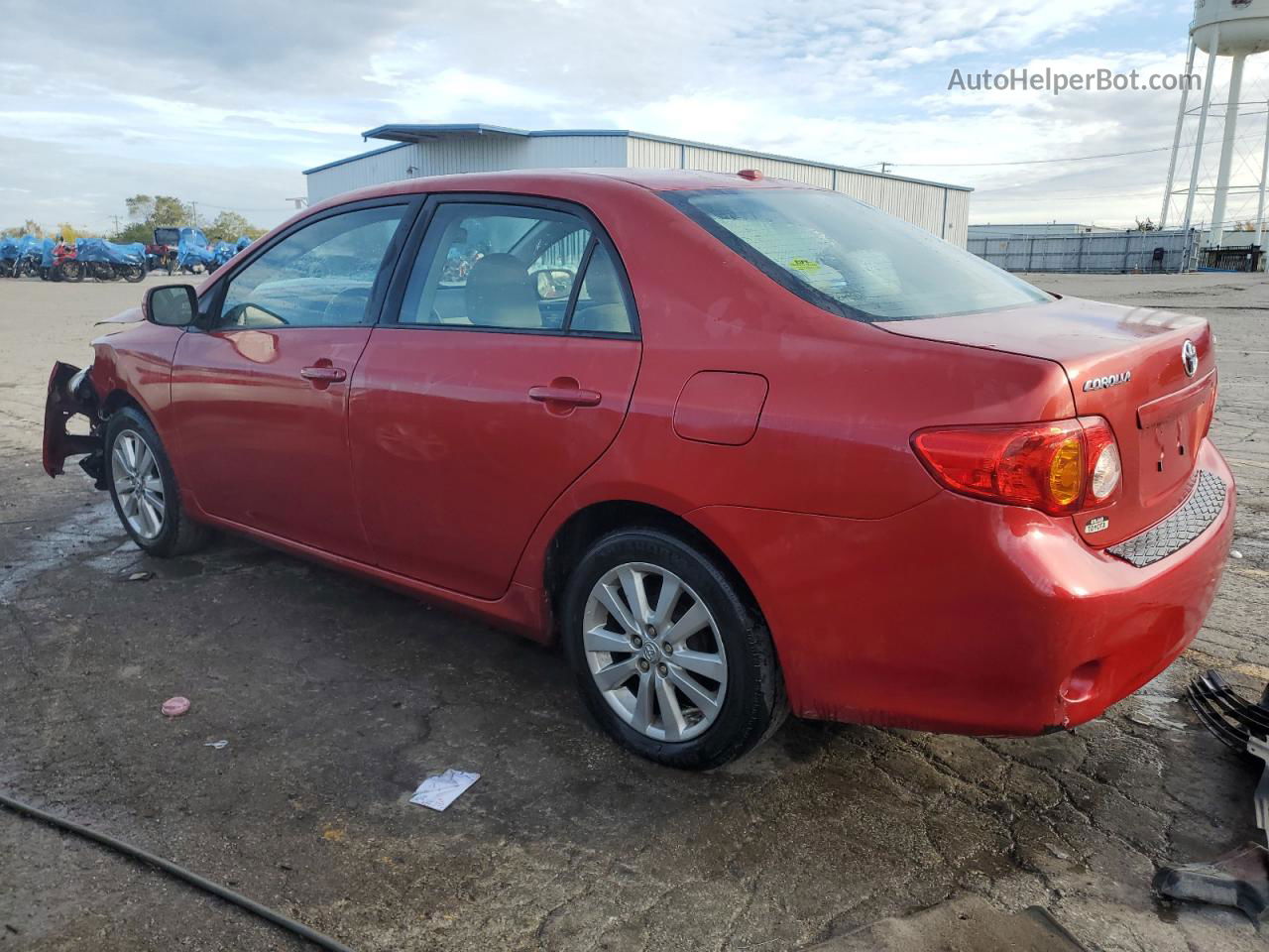 2010 Toyota Corolla Base Red vin: 1NXBU4EE2AZ331998