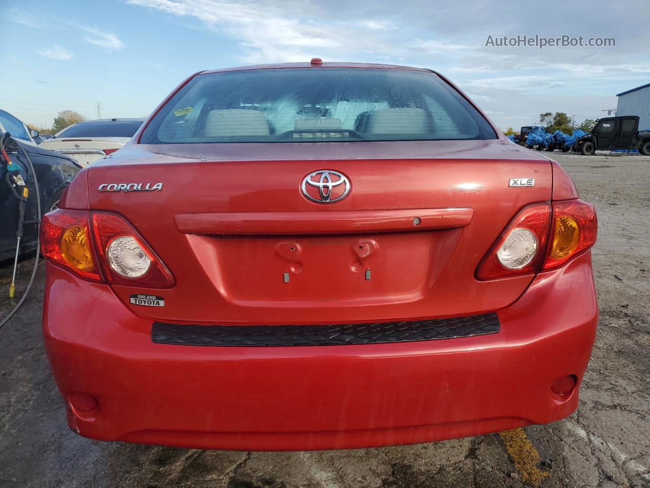 2010 Toyota Corolla Base Red vin: 1NXBU4EE2AZ331998