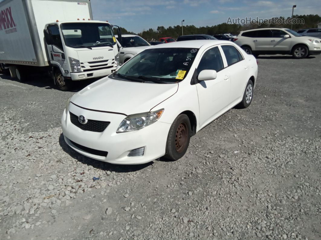 2010 Toyota Corolla Le White vin: 1NXBU4EE2AZ351555