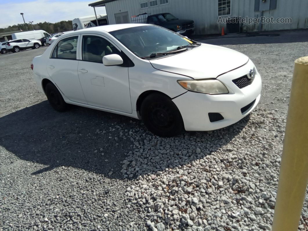 2010 Toyota Corolla Le White vin: 1NXBU4EE2AZ351555