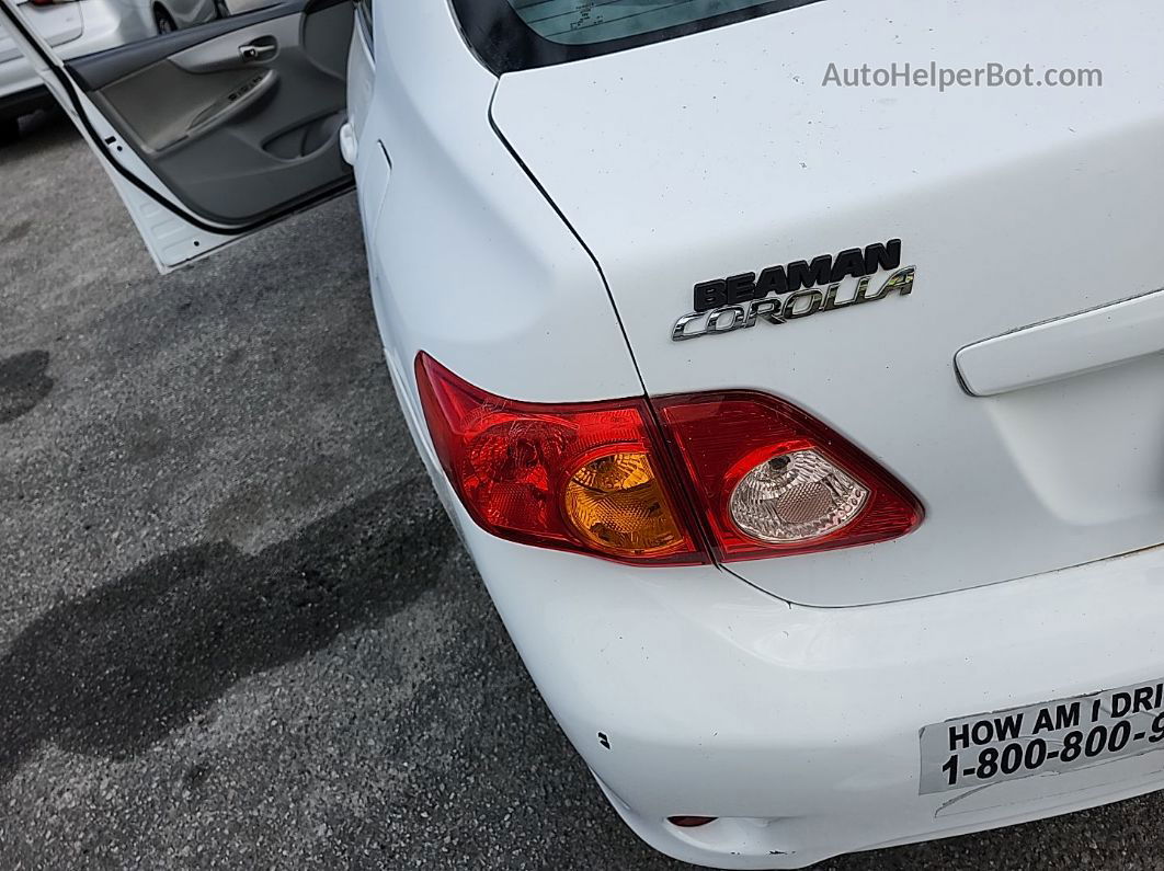 2010 Toyota Corolla Le White vin: 1NXBU4EE2AZ351555