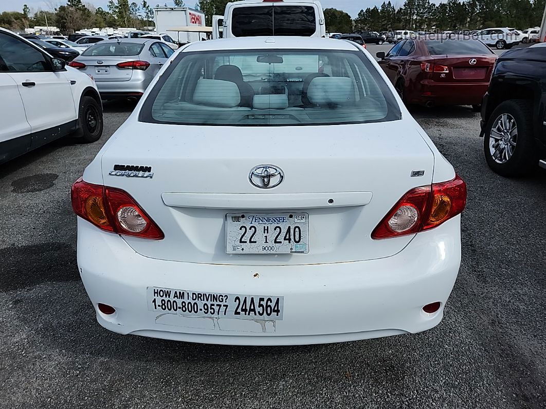 2010 Toyota Corolla Le White vin: 1NXBU4EE2AZ351555