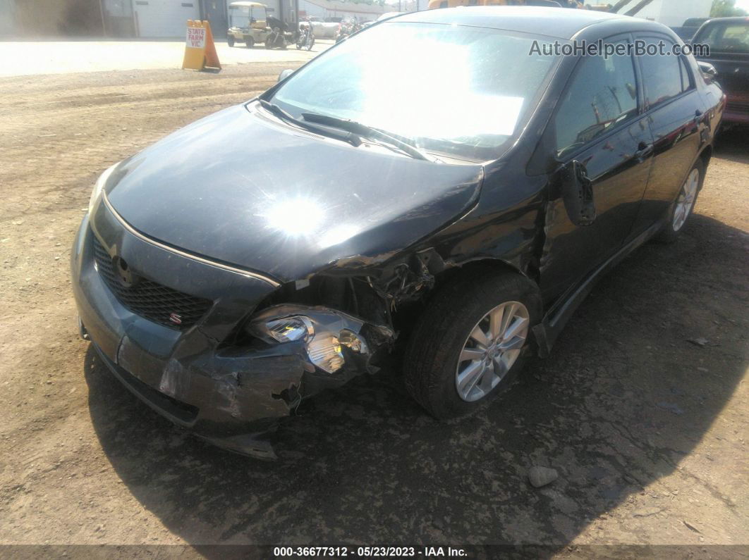 2010 Toyota Corolla S Black vin: 1NXBU4EE2AZ368758