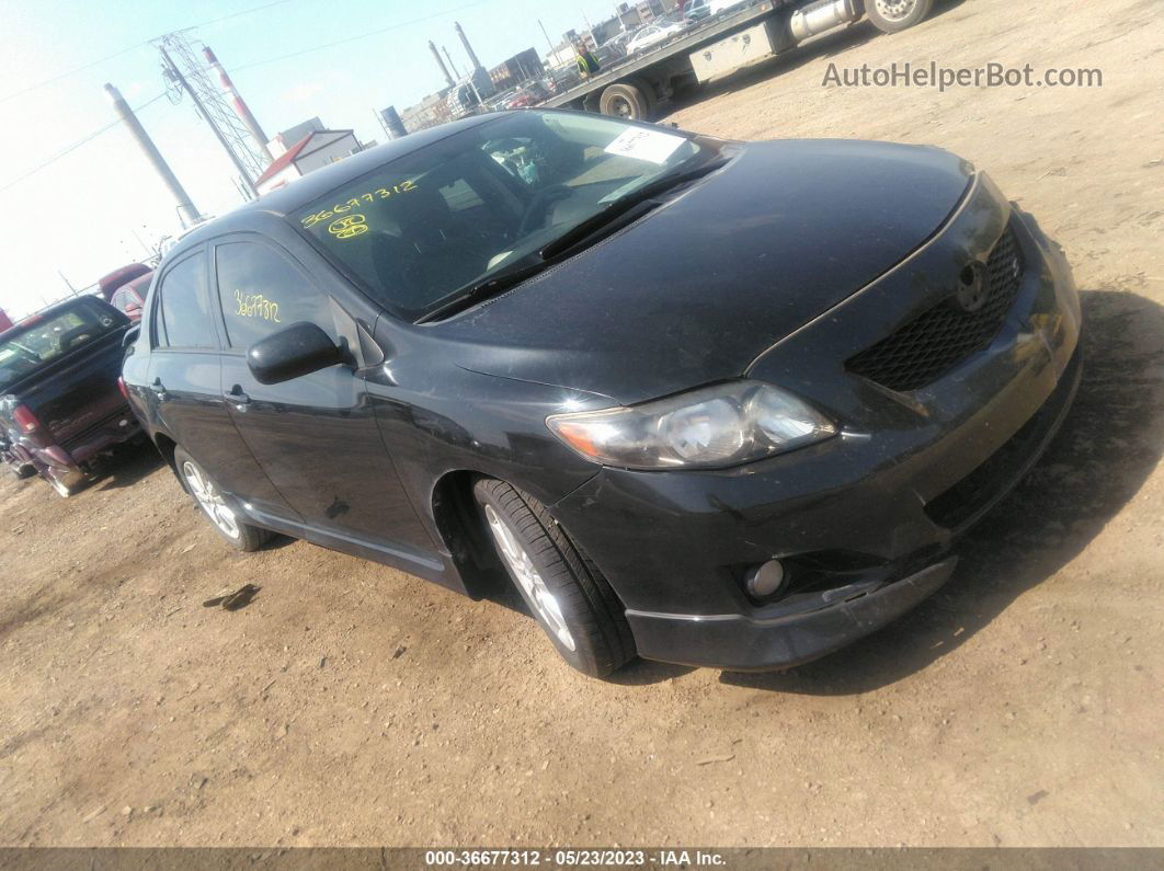 2010 Toyota Corolla S Black vin: 1NXBU4EE2AZ368758