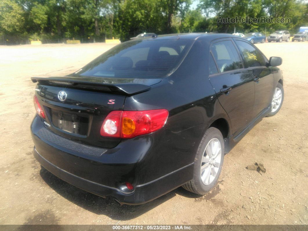 2010 Toyota Corolla S Black vin: 1NXBU4EE2AZ368758