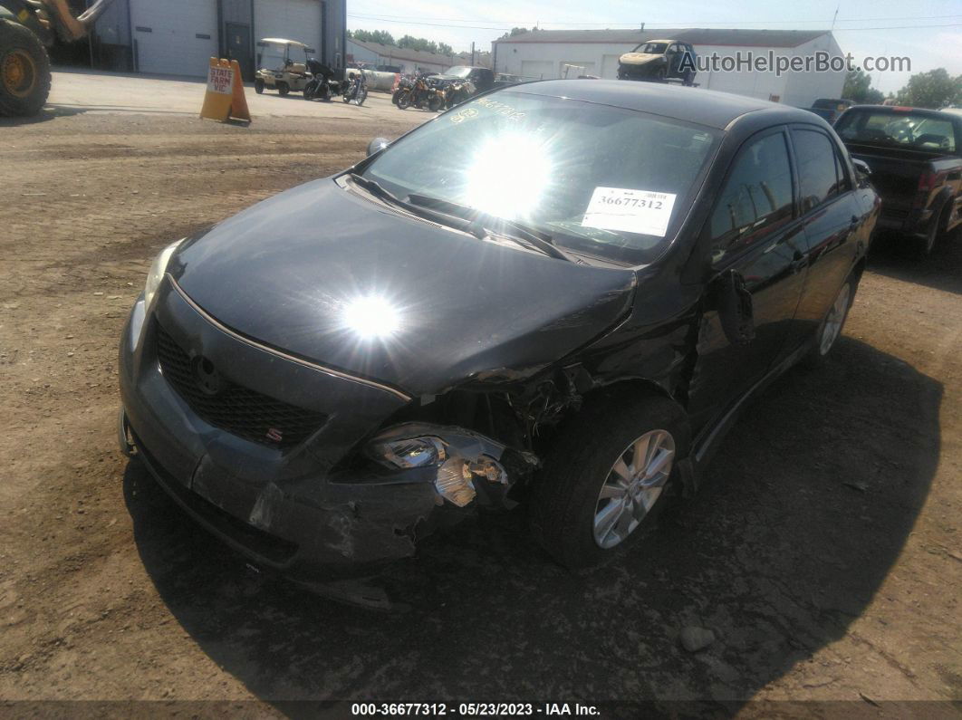 2010 Toyota Corolla S Black vin: 1NXBU4EE2AZ368758