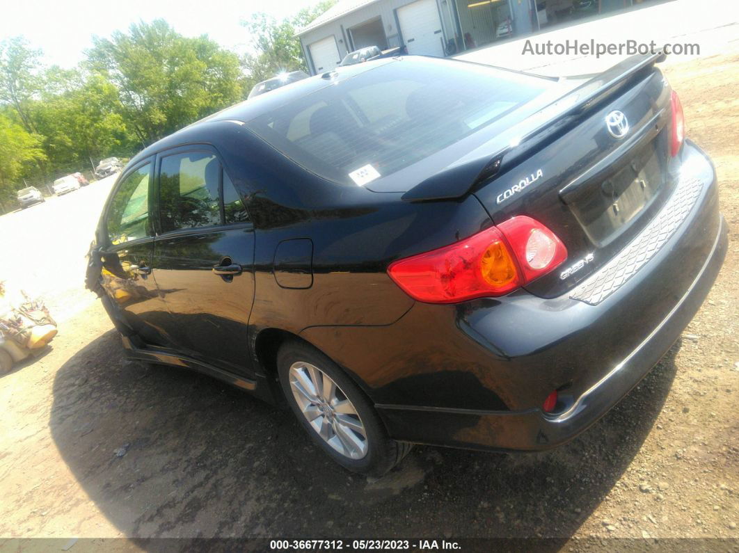 2010 Toyota Corolla S Black vin: 1NXBU4EE2AZ368758