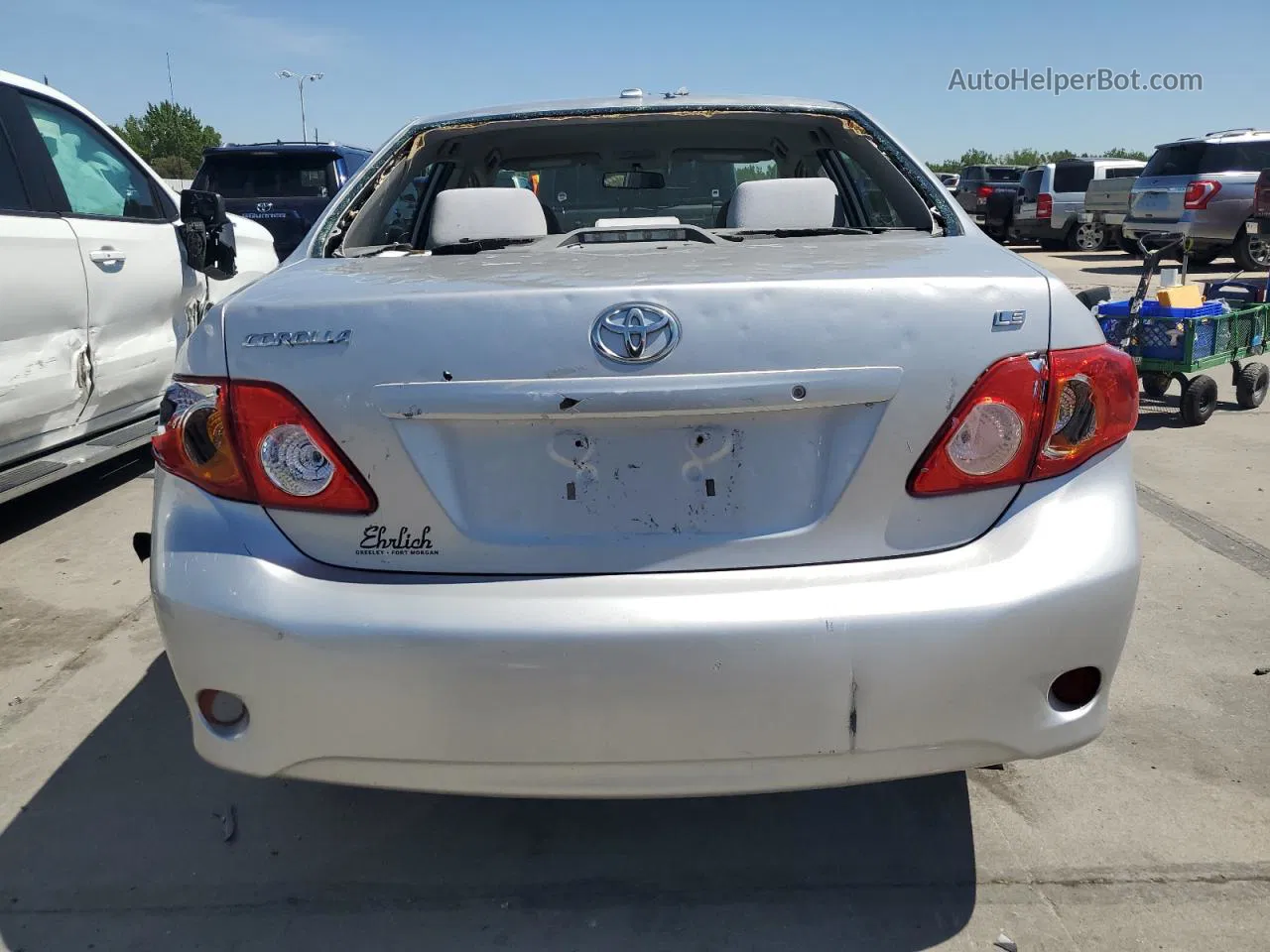 2010 Toyota Corolla Base Silver vin: 1NXBU4EE2AZ379792