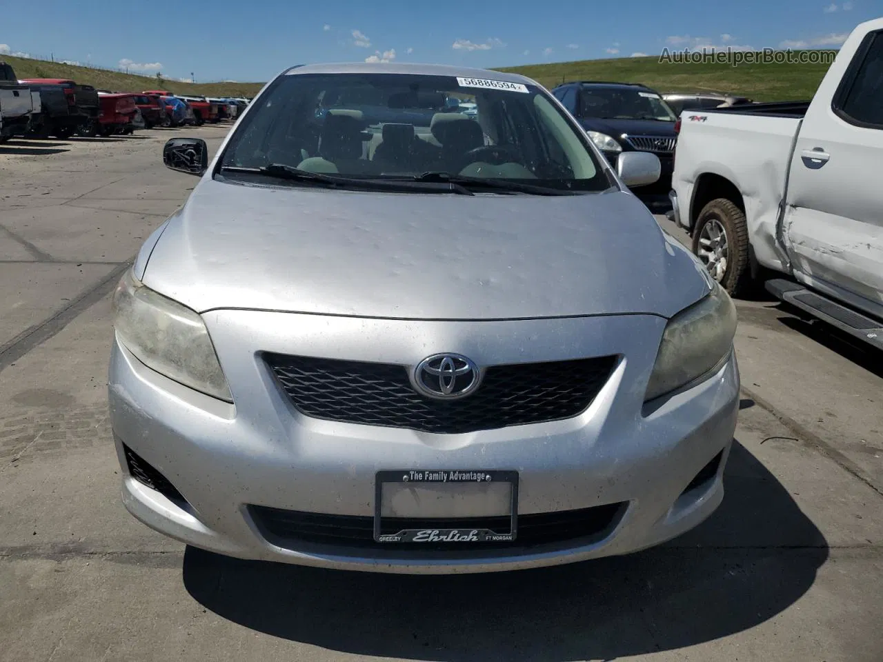 2010 Toyota Corolla Base Silver vin: 1NXBU4EE2AZ379792