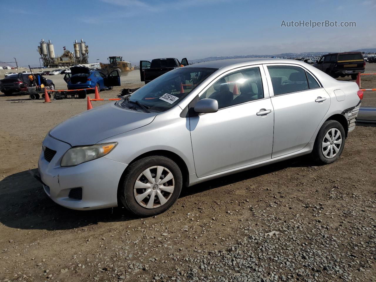 2010 Toyota Corolla Base Silver vin: 1NXBU4EE2AZ381820