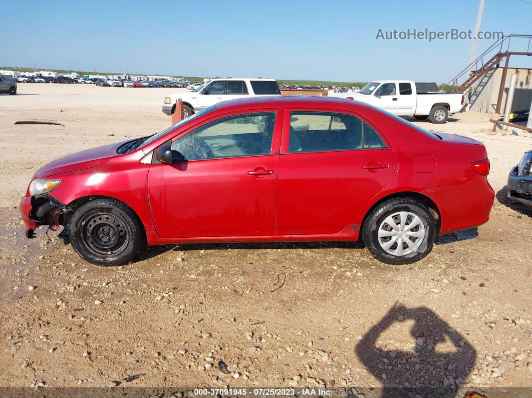 2010 Toyota Corolla   Красный vin: 1NXBU4EE3AZ169041