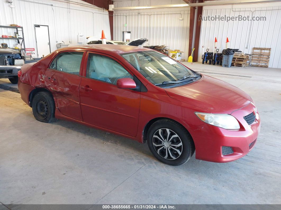 2010 Toyota Corolla Le Red vin: 1NXBU4EE3AZ202443