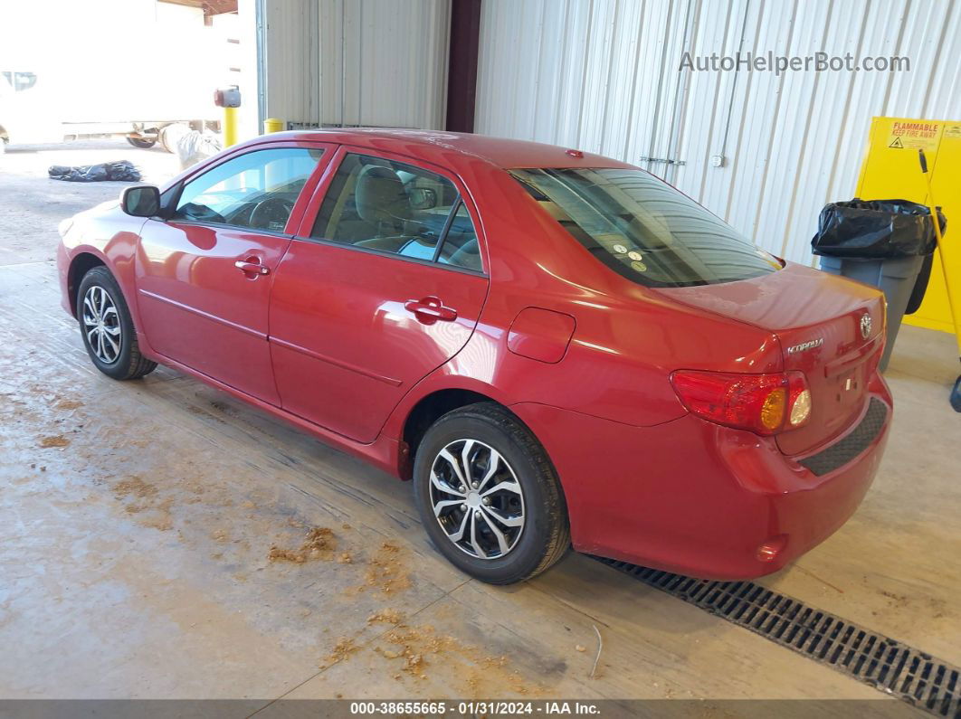 2010 Toyota Corolla Le Red vin: 1NXBU4EE3AZ202443