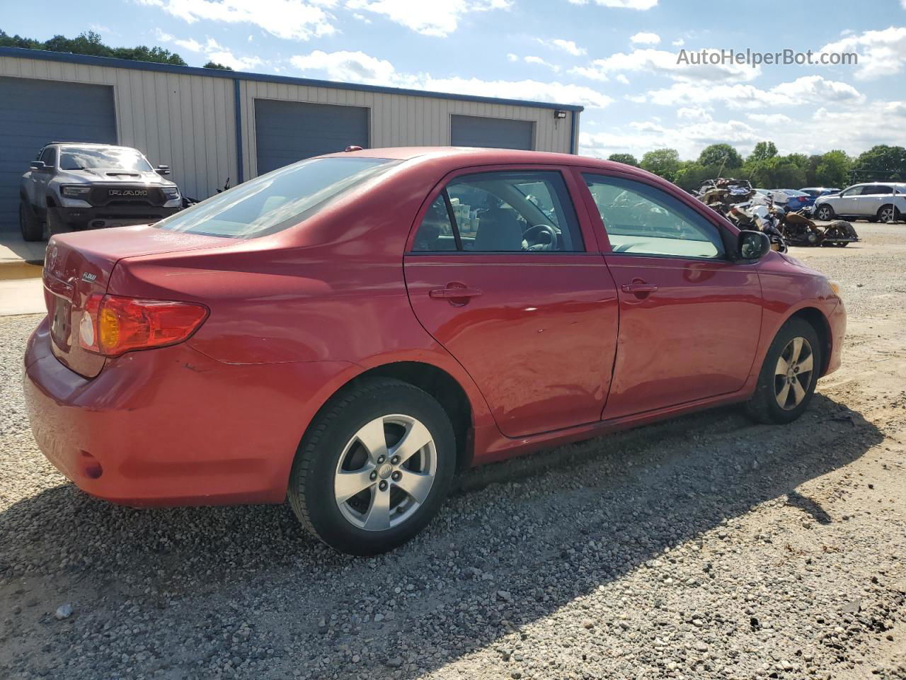 2010 Toyota Corolla Base Red vin: 1NXBU4EE3AZ211658