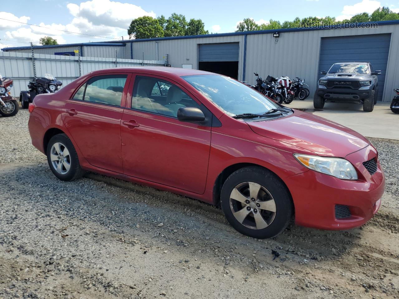 2010 Toyota Corolla Base Red vin: 1NXBU4EE3AZ211658