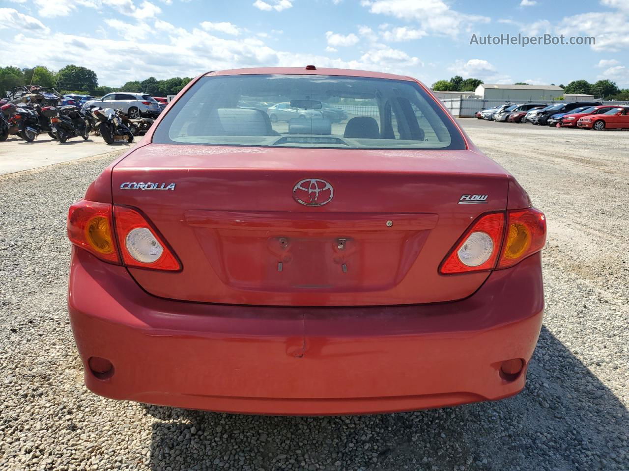 2010 Toyota Corolla Base Red vin: 1NXBU4EE3AZ211658