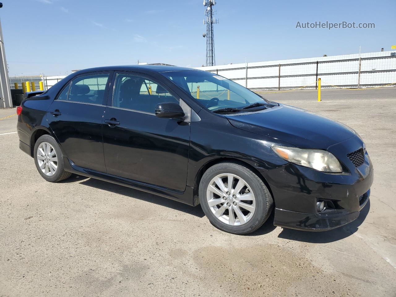 2010 Toyota Corolla Base Black vin: 1NXBU4EE3AZ213412