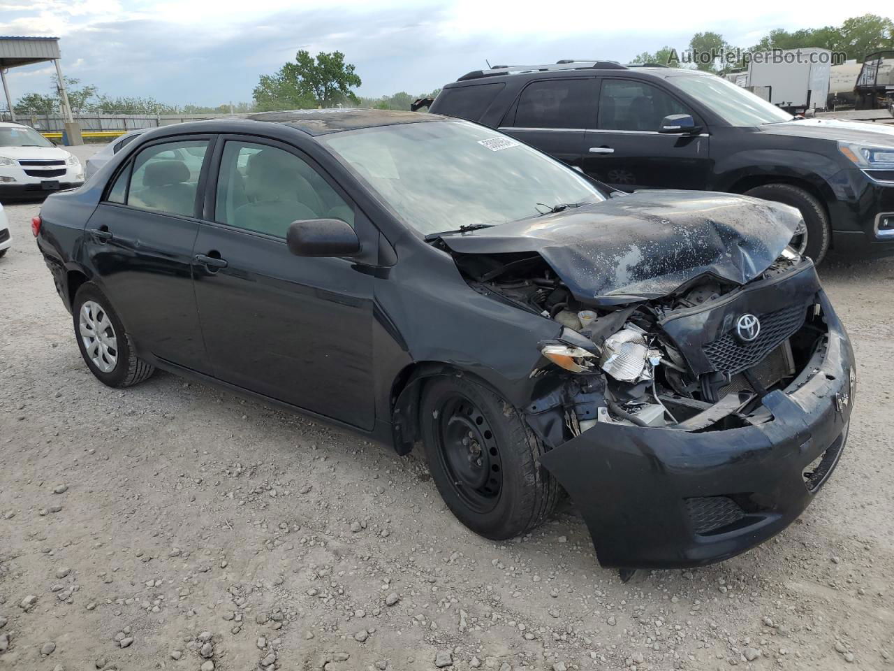 2010 Toyota Corolla Base Black vin: 1NXBU4EE3AZ213961