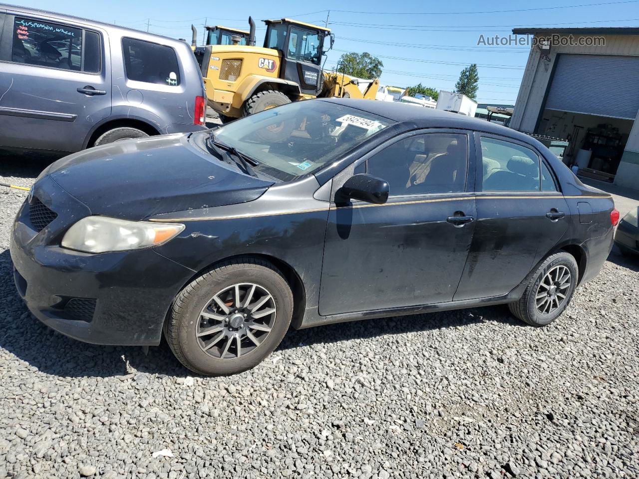 2010 Toyota Corolla Base Черный vin: 1NXBU4EE3AZ258172