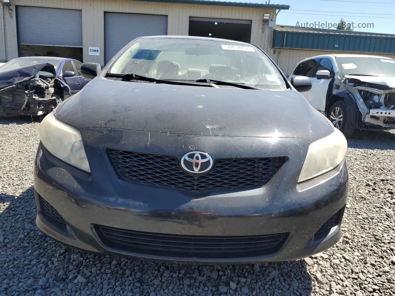 2010 Toyota Corolla Base Black vin: 1NXBU4EE3AZ258172