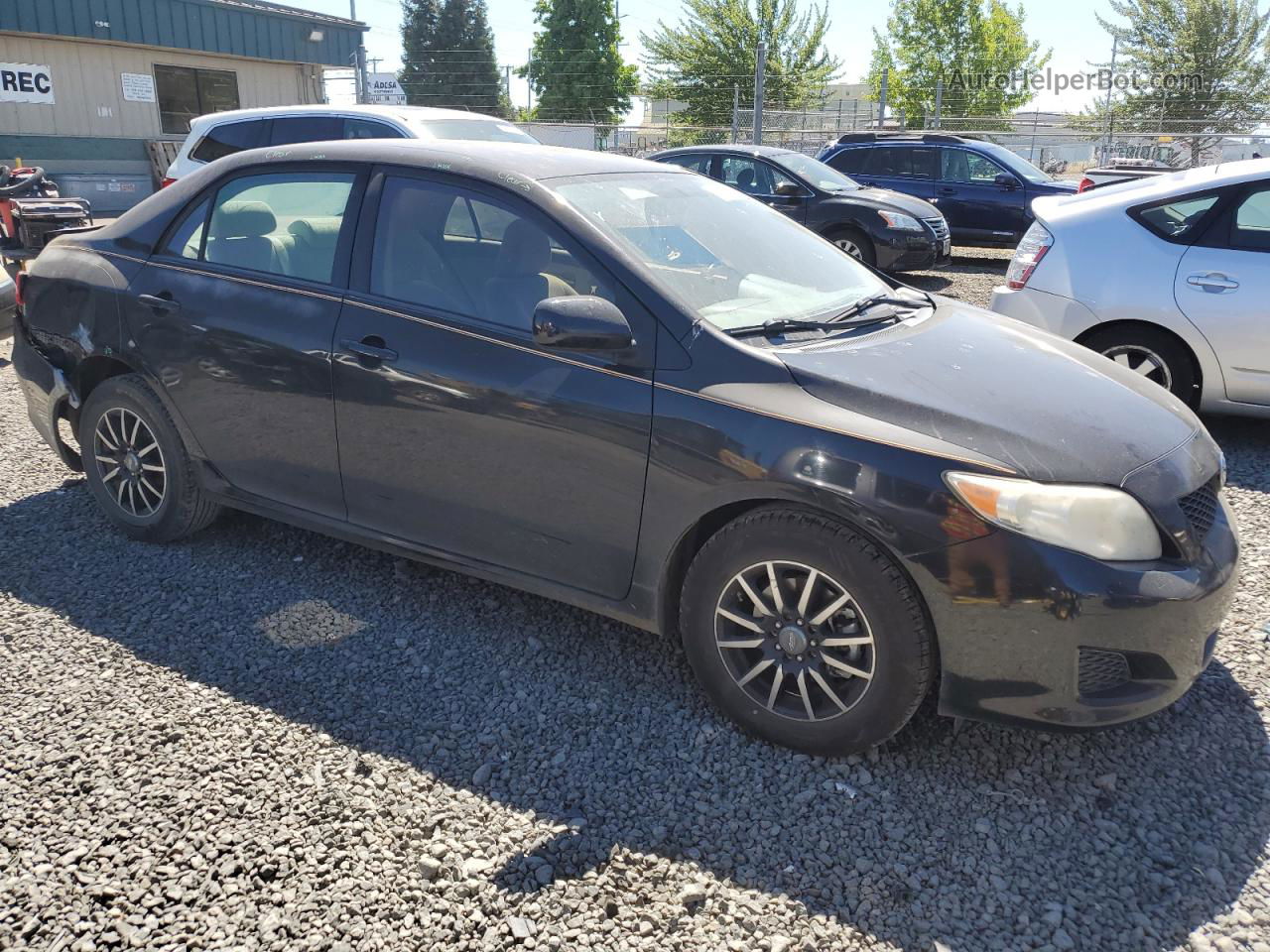 2010 Toyota Corolla Base Black vin: 1NXBU4EE3AZ258172