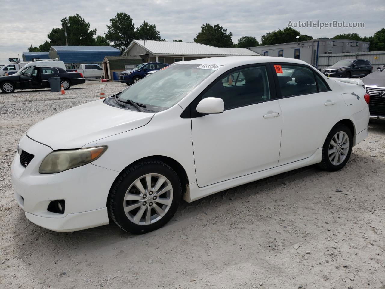 2010 Toyota Corolla Base White vin: 1NXBU4EE3AZ259323