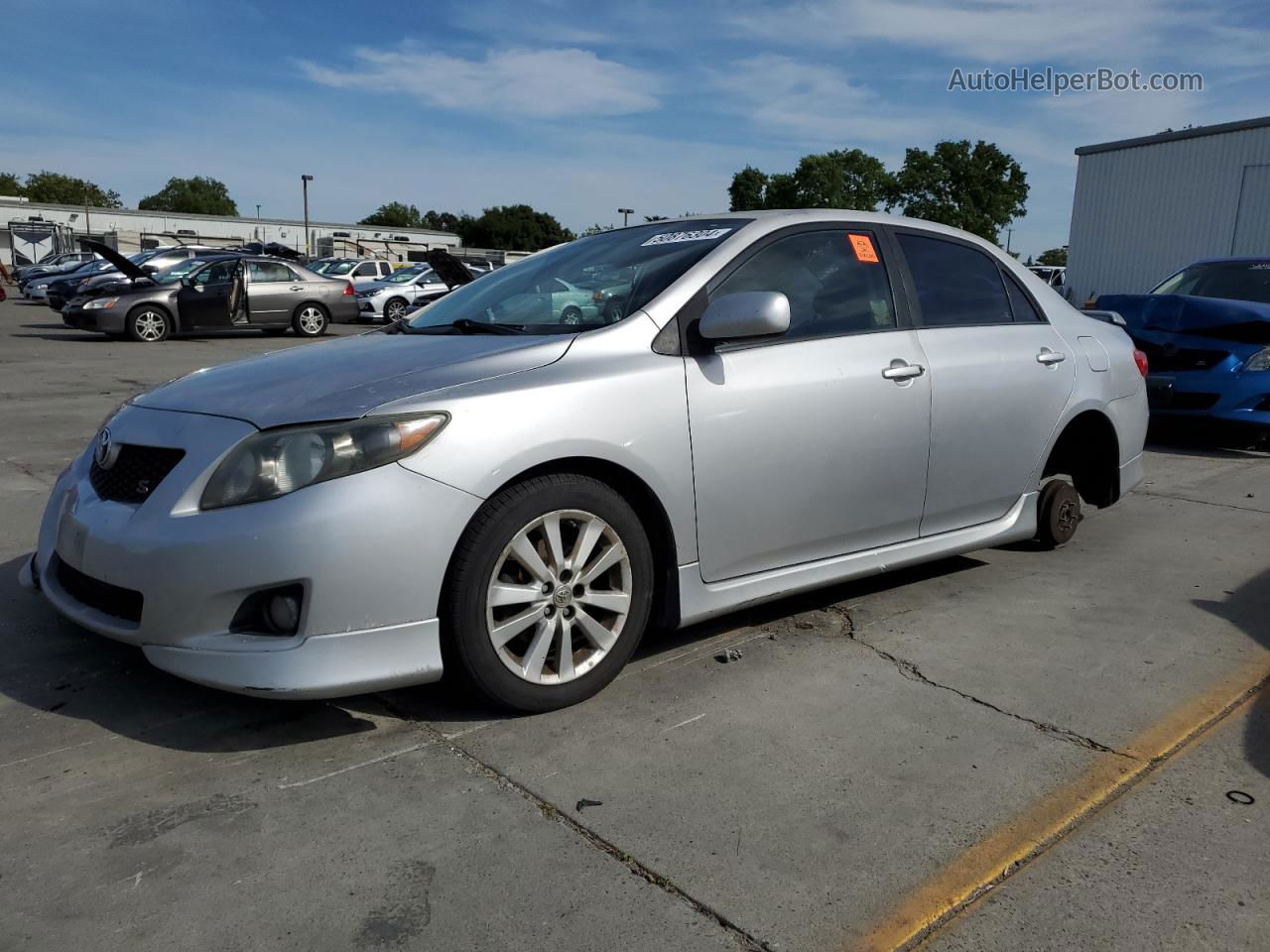 2010 Toyota Corolla Base Silver vin: 1NXBU4EE3AZ259693