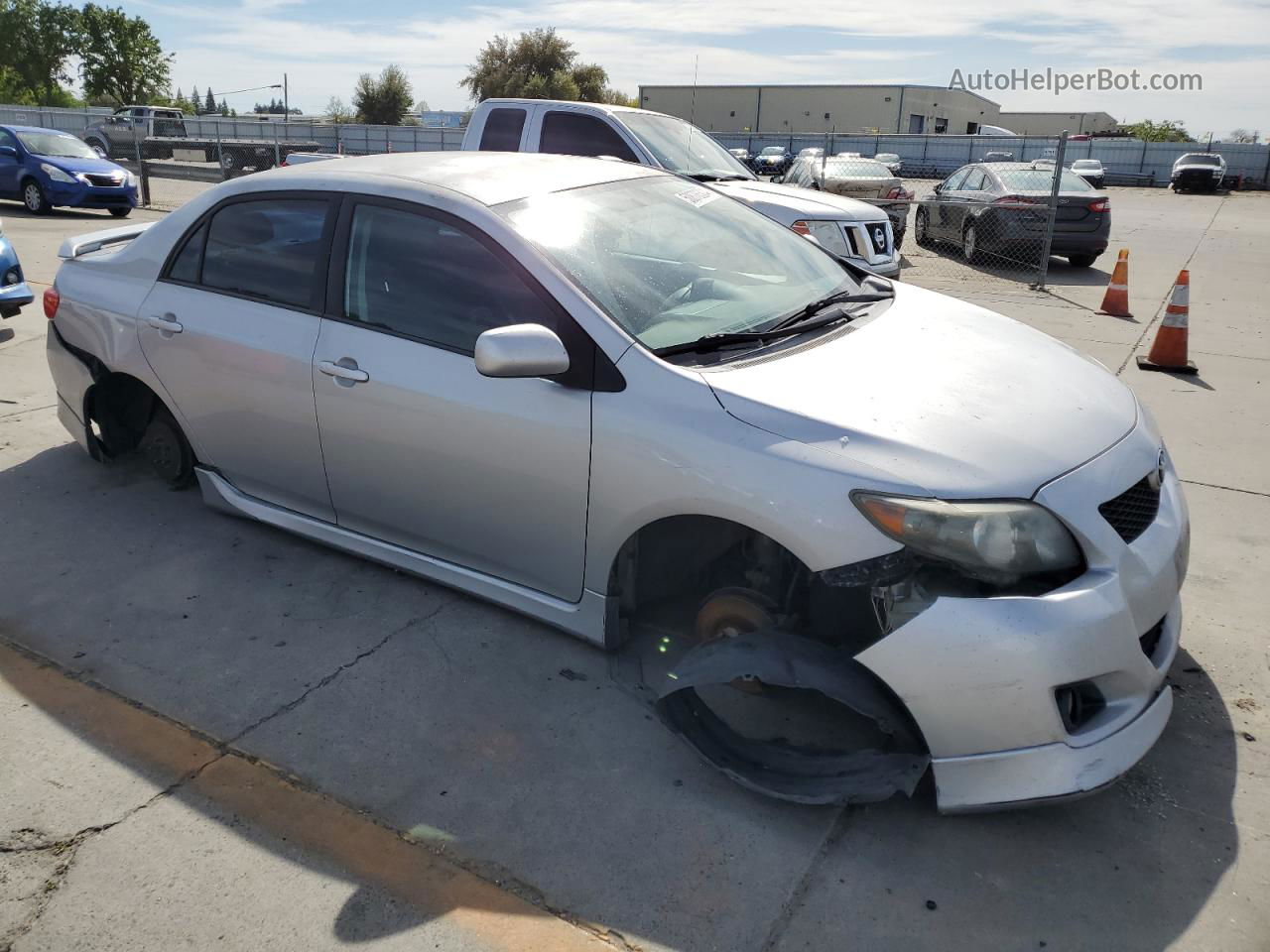 2010 Toyota Corolla Base Silver vin: 1NXBU4EE3AZ259693