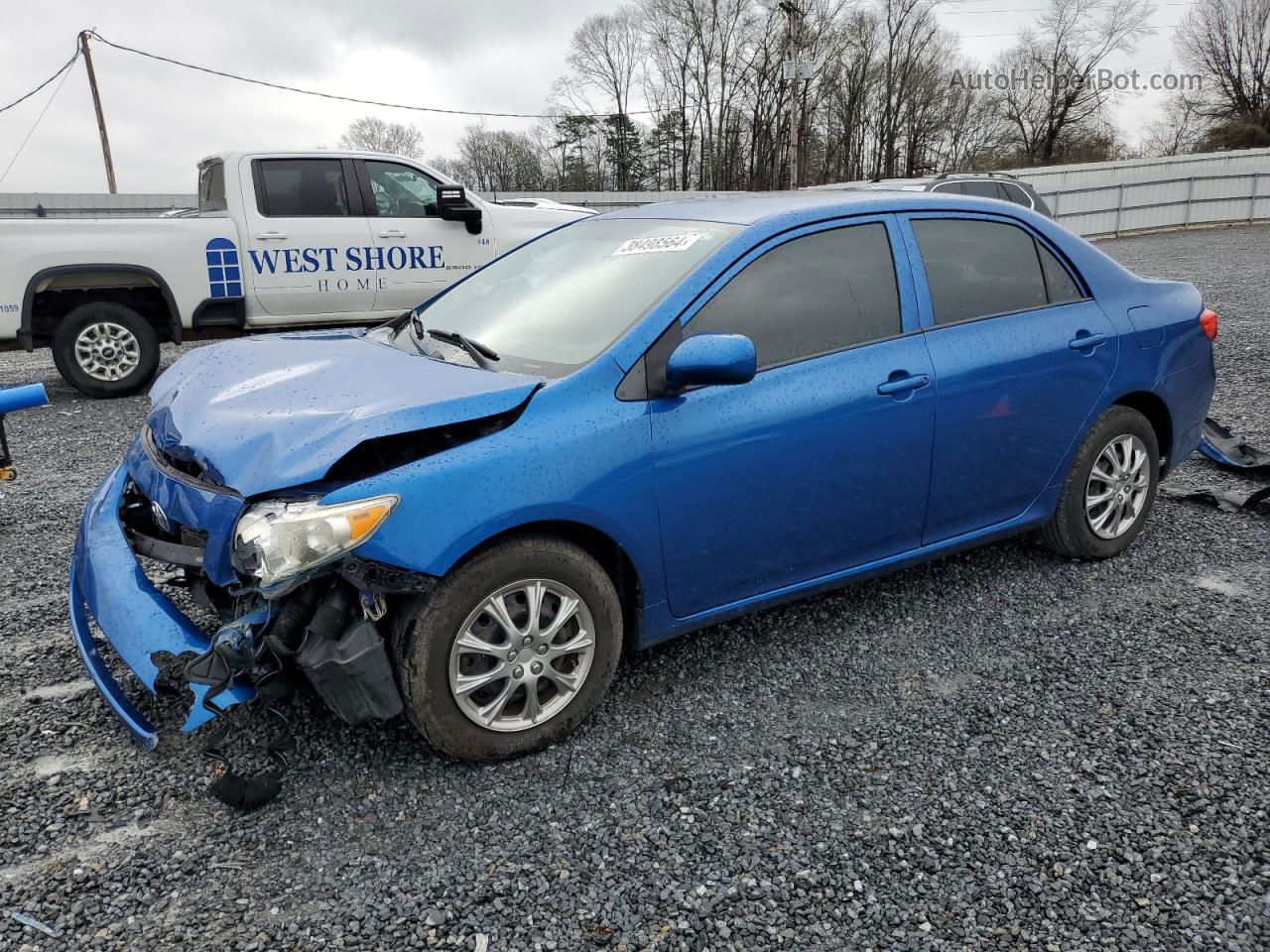 2010 Toyota Corolla Base Blue vin: 1NXBU4EE3AZ278986