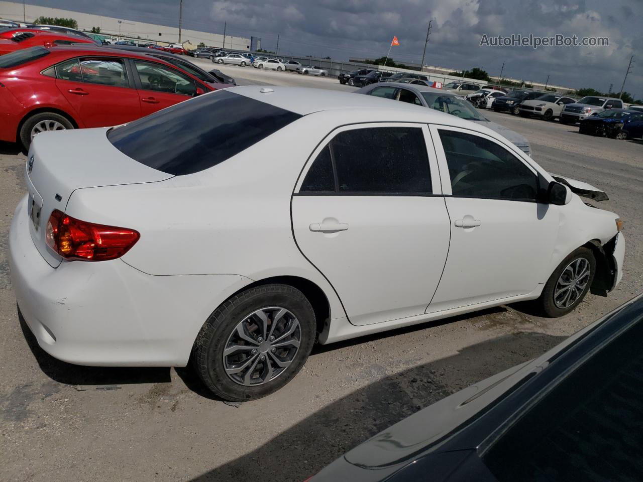 2010 Toyota Corolla Base White vin: 1NXBU4EE3AZ284416